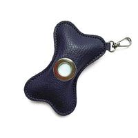 HKM-3000637 Portable PU Leather Pet Waste Bag Holder - Stylish Design with Trash Bags Included