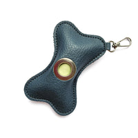 HKM-3000637 Portable PU Leather Pet Waste Bag Holder - Stylish Design with Trash Bags Included
