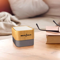 HKM-300307 Bamboo Wood Portable Bluetooth Speaker for Outdoor Travel and Camping