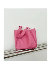 HKM-300371 Soft Leather One Shoulder Messenger Bag - Casual Retro Design in Various Colours