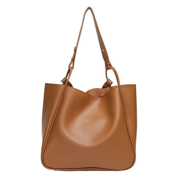 HKM-300371 Soft Leather One Shoulder Messenger Bag - Casual Retro Design in Various Colours