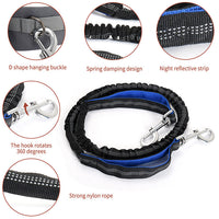 HKM-3003965 Reflective Nylon Dog Walking Rope with Handheld Grip - Multiple Colors Available