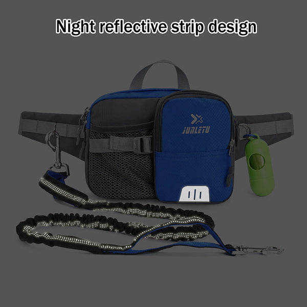 HKM-3003965 Reflective Nylon Dog Walking Rope with Handheld Grip - Multiple Colors Available