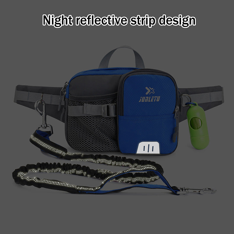HKM-3003965 Reflective Nylon Dog Walking Rope with Handheld Grip - Multiple Colors Available