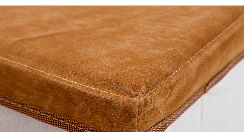 HKM-3007421 Foldable Brown Flannel and Cotton Pet Dog Stairs - Supports Up to 25KG with Storage Box