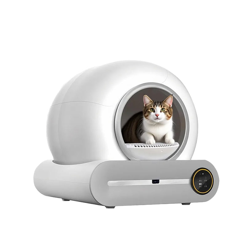 HKM-300755 Automatic Smart Self-Cleaning Cat Litter Box with Odor Control and Large Capacity