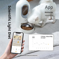 HKM-3007933 Smart Wifi Enabled Pet Feeder and Water Dispenser - 2.6L Stainless Steel and Ceramic Options