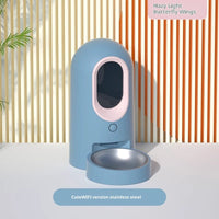 HKM-3007933 Smart Wifi Enabled Pet Feeder and Water Dispenser - 2.6L Stainless Steel and Ceramic Options