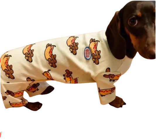 HKM-3008701 Cotton-Padded Four-Leg Coat for Pets - Warm and Cold-Proof, Available in Multiple Sizes