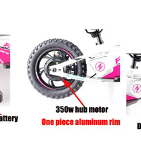 HKM-300883 12-Inch Electric Balance Bike for Kids, 250W 36V, Lightweight Aluminum Frame, Disc Brake, 22km/h Max Speed