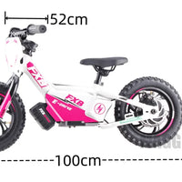 HKM-300883 12-Inch Electric Balance Bike for Kids, 250W 36V, Lightweight Aluminum Frame, Disc Brake, 22km/h Max Speed