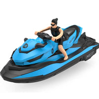 HKM-300883 Mini Remote-Controlled Waterproof Motorboat for Water Racing Games, Suitable for Ages 5 and Up, Outdoor Fun