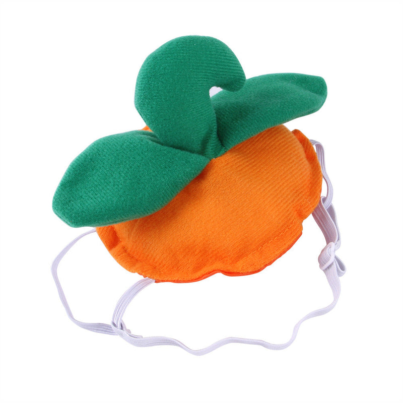 HKM-3008957 Pet Green Leaf Pumpkin Headgear for Festive Pet Costumes