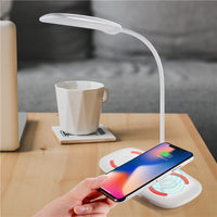 HKM-300947 USB Smart Night Light with Wireless Charging, 8 Warm Color Lamp Beads, ABS & Silicone, 3.5W Speaker