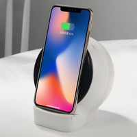HKM-300947 USB Smart Night Light with Wireless Charging, 8 Warm Color Lamp Beads, ABS & Silicone, 3.5W Speaker