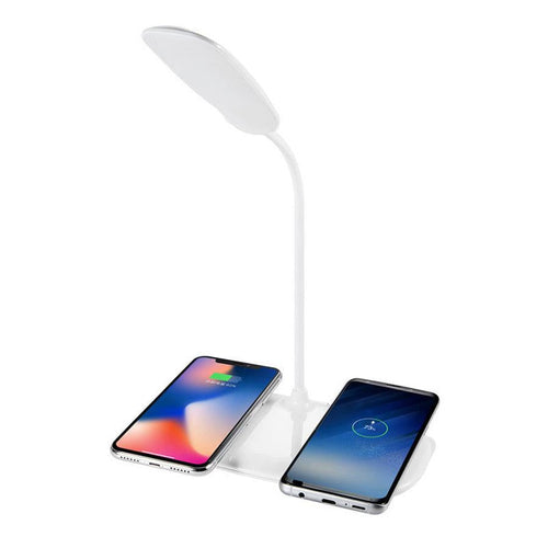 HKM-300947 USB Smart Night Light with Wireless Charging, 8 Warm Color Lamp Beads, ABS & Silicone, 3.5W Speaker