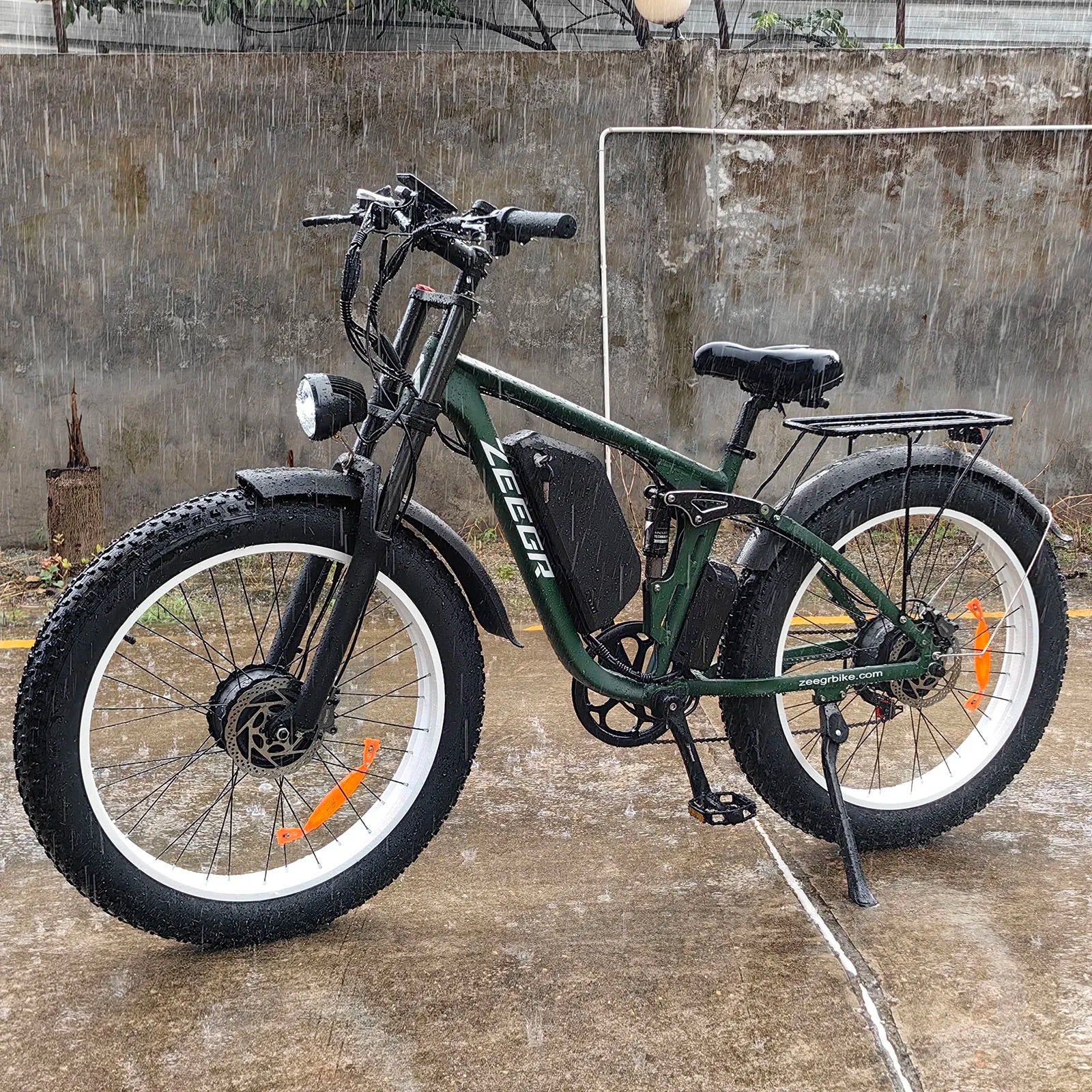 HKM-301011 48V 22.4Ah 2000W Full Suspension Electric Bicycle with 7 Speed Gears and Hydraulic Disc Brakes - 26 Inch