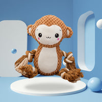 HKM-3010749 Plush Sound Toy for Dogs - Variety of Fun Animal Designs to Relieve Boredom