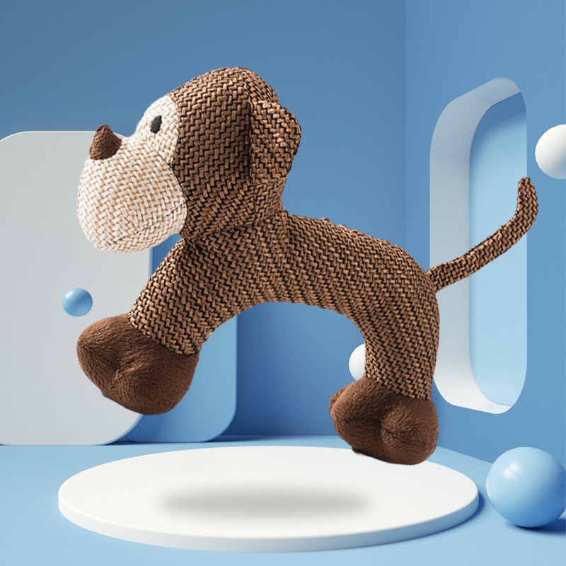 HKM-3010749 Plush Sound Toy for Dogs - Variety of Fun Animal Designs to Relieve Boredom