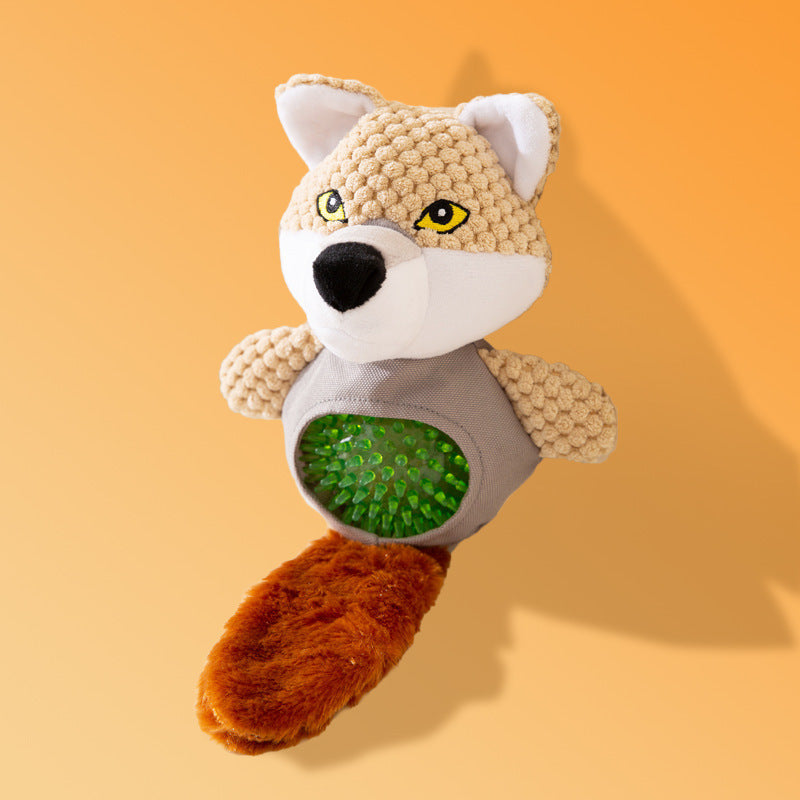 HKM-3010749 Plush Sound Toy for Dogs - Variety of Fun Animal Designs to Relieve Boredom