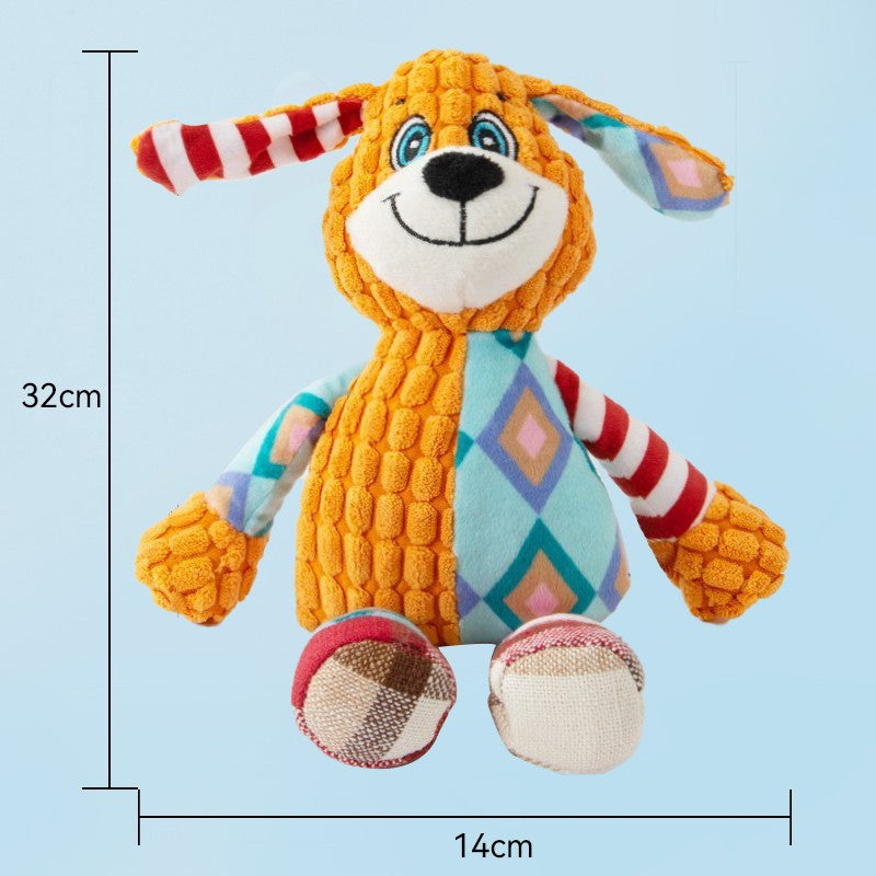 HKM-3010749 Plush Sound Toy for Dogs - Variety of Fun Animal Designs to Relieve Boredom