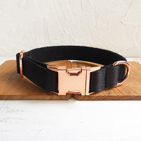HKM-3011901 Durable Polyester Black Dog Collar for Everyday Use