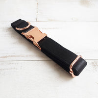 HKM-3011901 Durable Polyester Black Dog Collar for Everyday Use