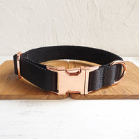 HKM-3011901 Durable Polyester Black Dog Collar for Everyday Use