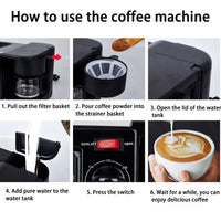 HKM-301203 3-in-1 Electric Breakfast Machine with Oven, Coffee Maker, and Toaster Oven