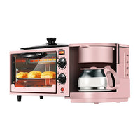 HKM-301203 3-in-1 Electric Breakfast Machine with Oven, Coffee Maker, and Toaster Oven