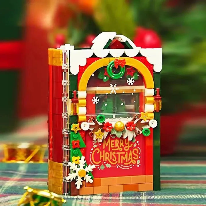 HKM-301267 Creative Building Block Set Featuring Santa Claus and Christmas Album Theme for Kids
