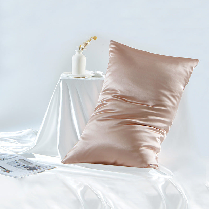 HKM-301267 Double-Sided Mulberry Silk Pillowcase - 19M Sizes Available, Zipper and Envelope Styles