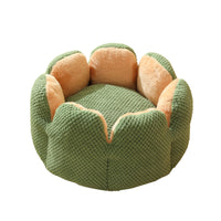 HKM-3013949 Cactus Petal Soft and Cozy Pet Nest in Green, Purple, Grey, and Coffee - Available in Sizes S, M, L
