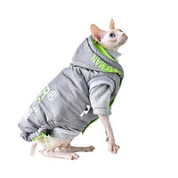 HKM-3014077 Stylish Windproof Winter Coat for Cats in Space Grey and Meteorite Black