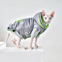 HKM-3014077 Stylish Windproof Winter Coat for Cats in Space Grey and Meteorite Black