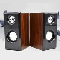 HKM-301459 Wooden 2.0 Hi-Fi Computer Speakers with USB Communication and DC Power Source