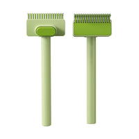 HKM-3015485 Pet Knot-Untangling Comb for Dogs and Cats - Durable ABS Plastic and Stainless Steel, Available in Green and Yellow