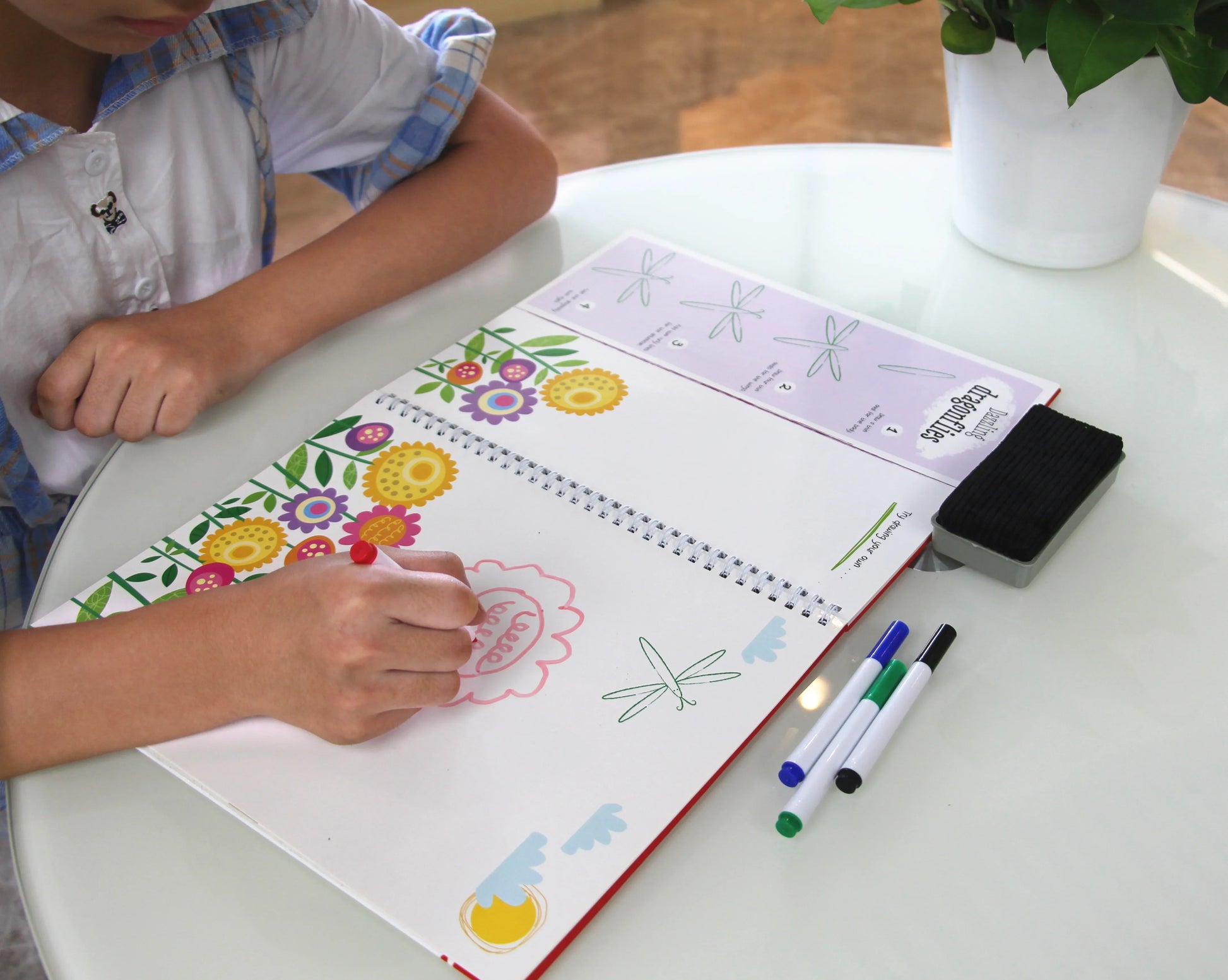 HKM-301587 Custom Spiral Bound Wipe Clean Board Book for Children's Learning