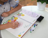 HKM-301587 Custom Spiral Bound Wipe Clean Board Book for Children's Learning
