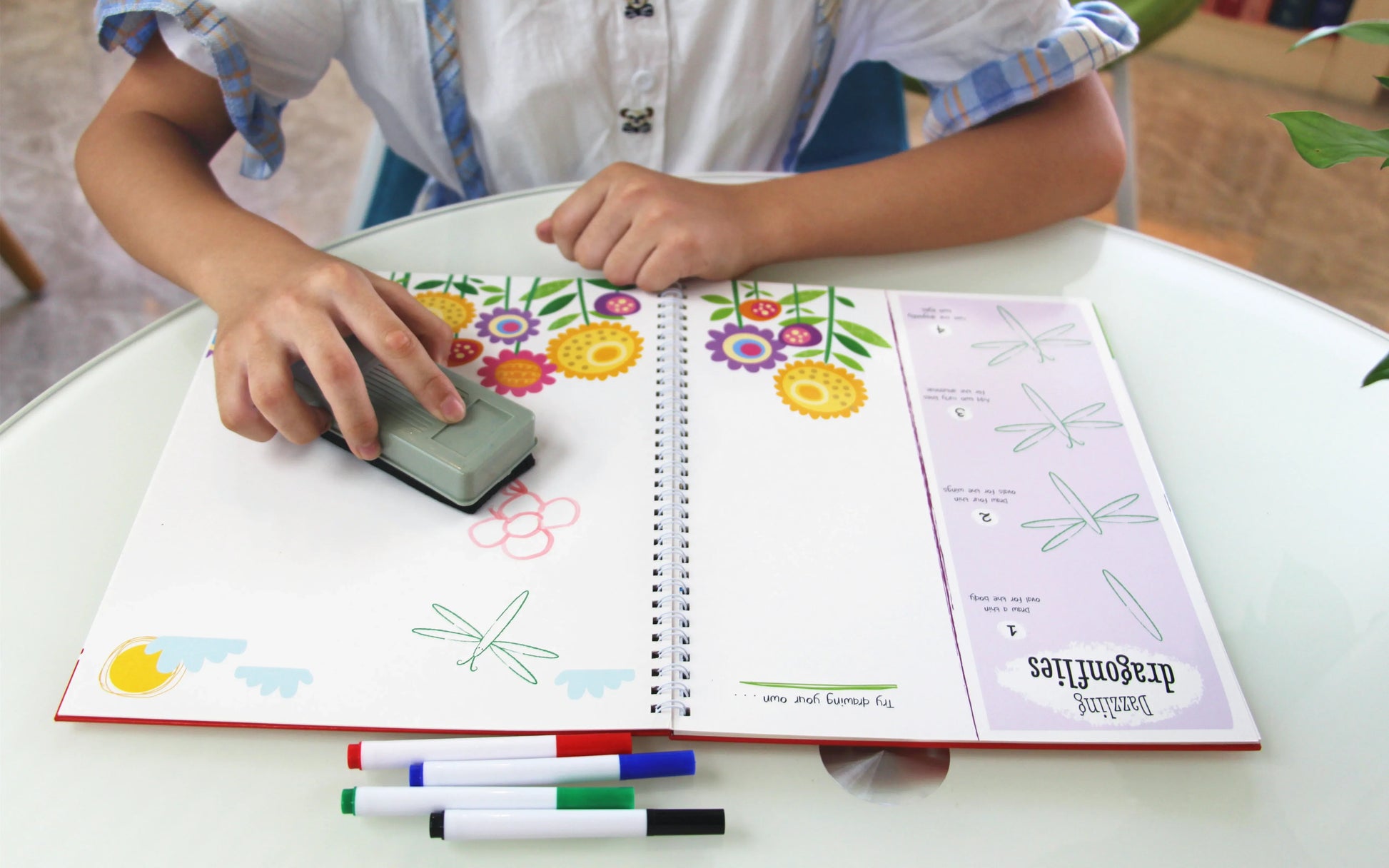HKM-301587 Custom Spiral Bound Wipe Clean Board Book for Children's Learning