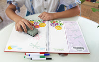 HKM-301587 Custom Spiral Bound Wipe Clean Board Book for Children's Learning