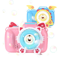 HKM-301715 Electric Bubble Camera Machine Toy with Music and Lights for Outdoor Play - Perfect for Kids Aged 2 to 4 Years