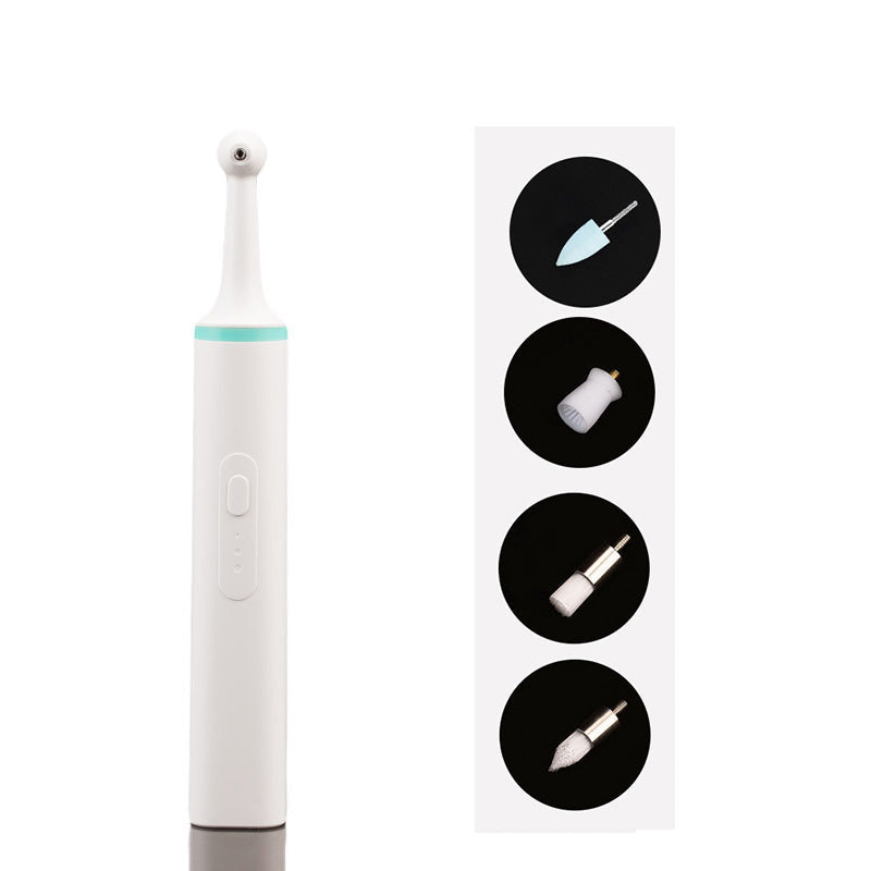 HKM-3017533 Pet Electric Tooth Polisher with Threaded Brush Head and Two Power Supply Options