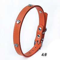 HKM-3017661 Pack of 10 Colorful 1.5in Adjustable PU Leather Dog Collars with Pendant Bells