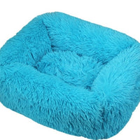 HKM-3019709 Cozy Long Hair Square Pet Nest Mat in Various Colors and Sizes