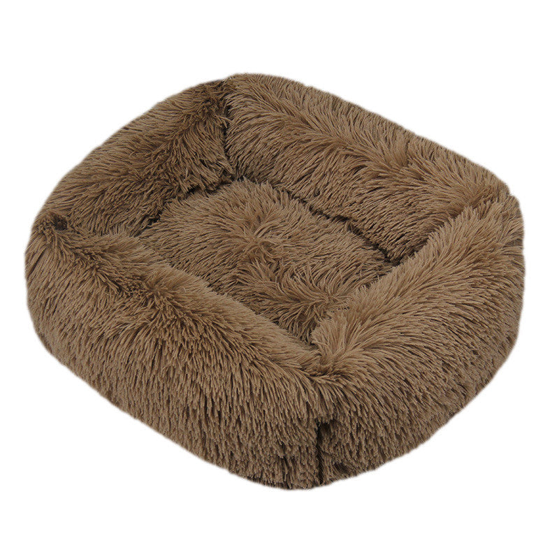 HKM-3019709 Cozy Long Hair Square Pet Nest Mat in Various Colors and Sizes