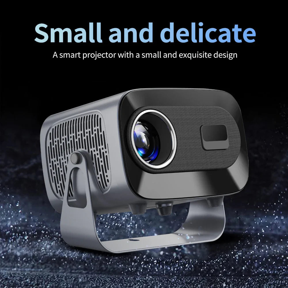 HKM-301971 1080P Full HD LCD Projector with Android 11, Wifi6, Voice Control, and LED Lamp for Home Theatre