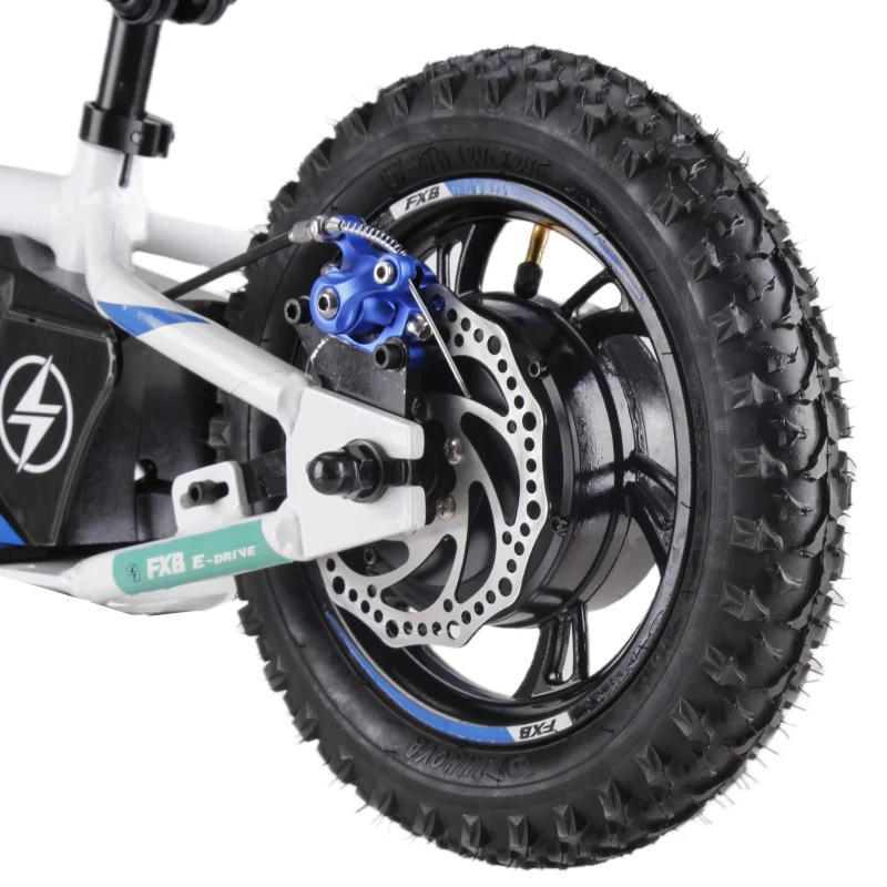 HKM-302035 Kids Electric Bike with 16-Inch Carbon Fibre Wheels and Aluminum Frame