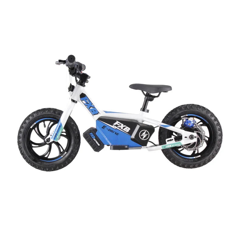 HKM-302035 Kids Electric Bike with 16-Inch Carbon Fibre Wheels and Aluminum Frame