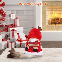 HKM-3020733 Santa Claus Reindeer Antlers Costume for Dogs and Cats - Winter Holiday Outfit Available in Multiple Sizes